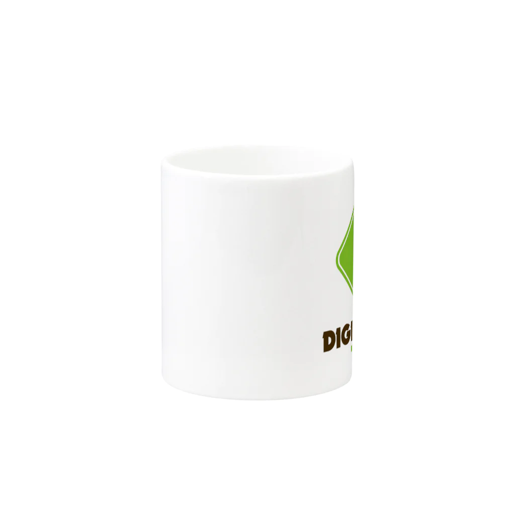 DIGINJUNKのDIGオリジナル Mug :other side of the handle