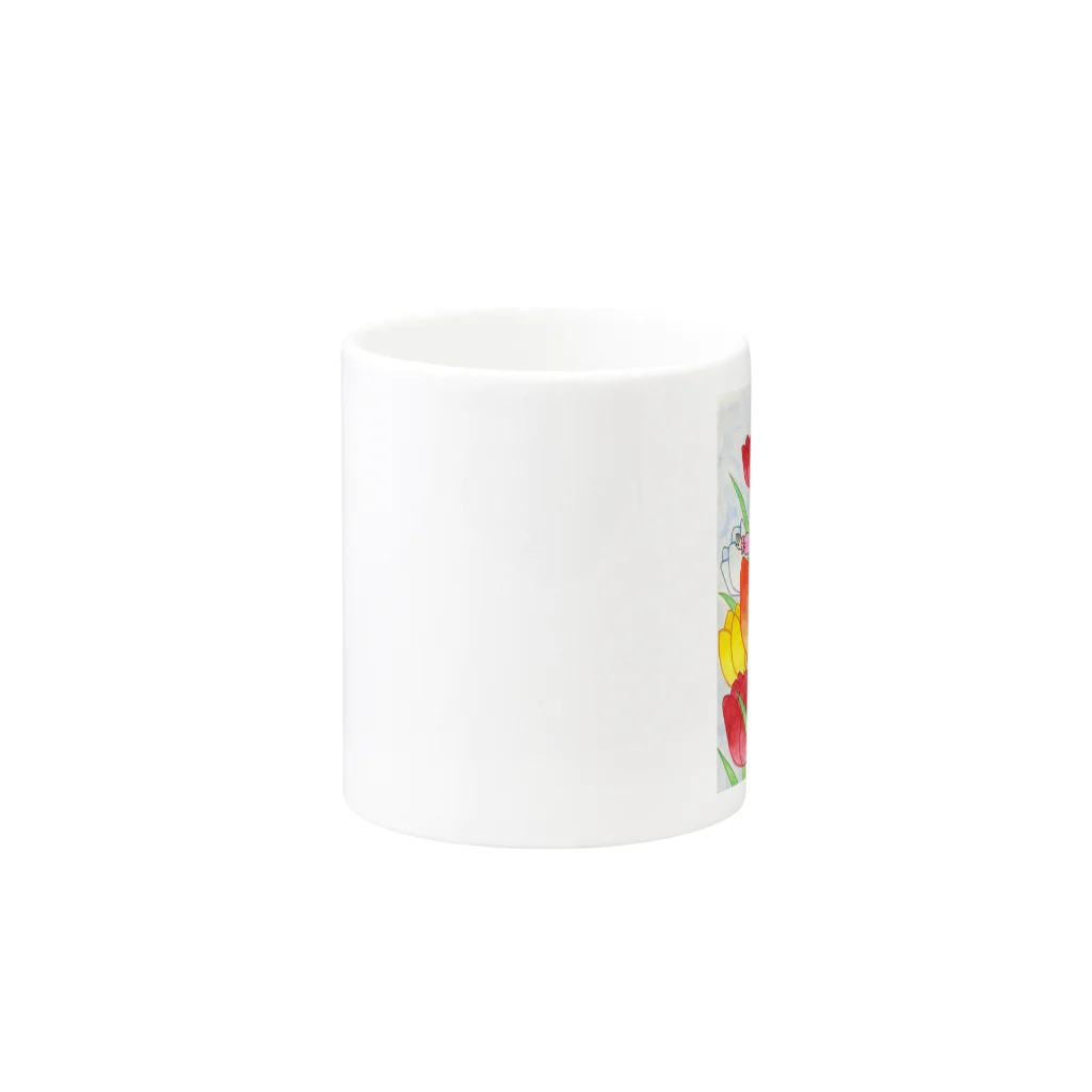 KIRARIの夢色雑貨屋さんの「花の妖精」 Mug :other side of the handle