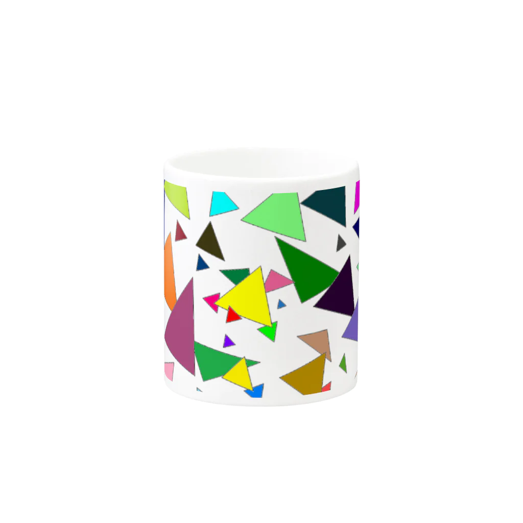 でおきしりぼ子の実験室のTrianglez_ｗ Mug :other side of the handle