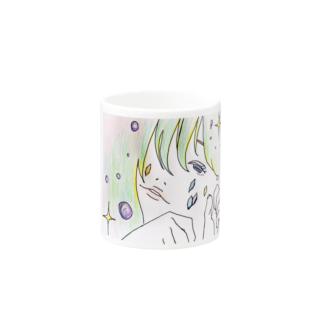 わたし屋さんのgirl Mug :other side of the handle