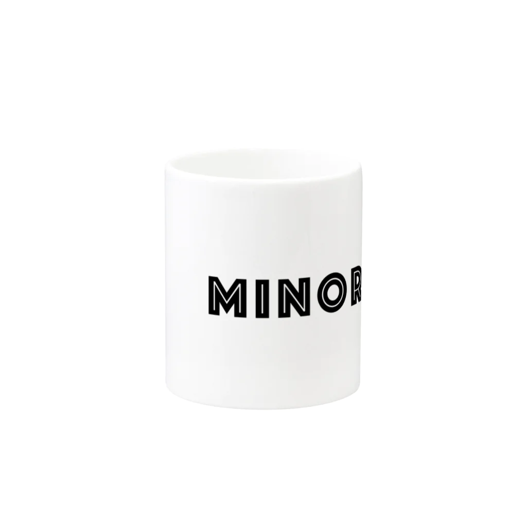 mincora.のMINORITY.　- black ver. 01 - Mug :other side of the handle