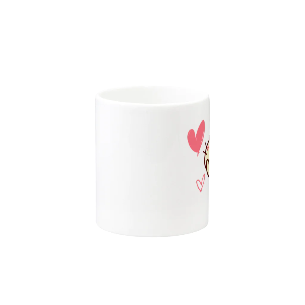 YUKAZALI no SHOPのハートにゃんこ Mug :other side of the handle