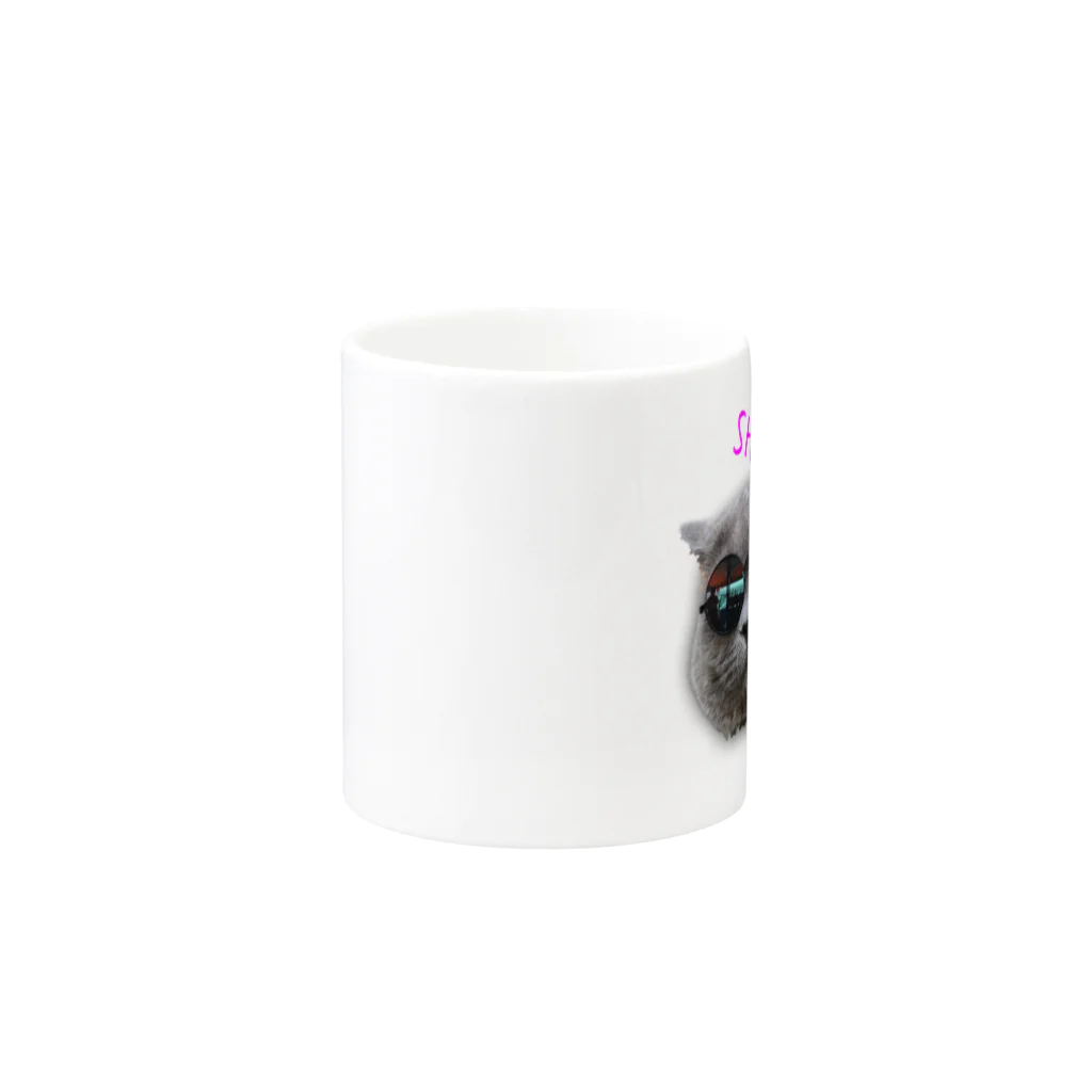 ドラシラスの『旅猫シラス』　サングラス Mug :other side of the handle