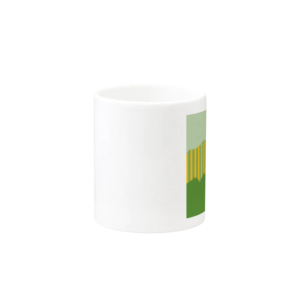 Haramakiの森とストライプ Mug :other side of the handle