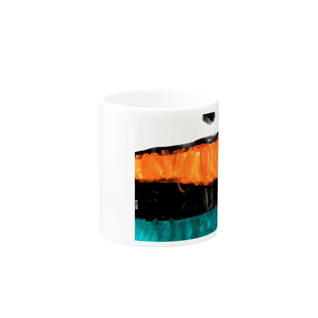 cion art shopのしごとべや Mug :other side of the handle