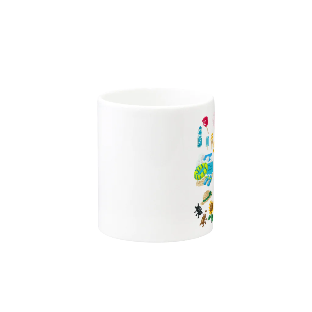 すとろべりーガムFactoryのドットSummer no.2 Mug :other side of the handle