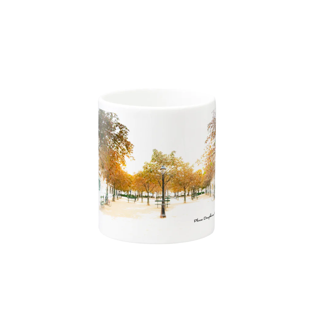 thegemishartのパリの公園 Mug :other side of the handle