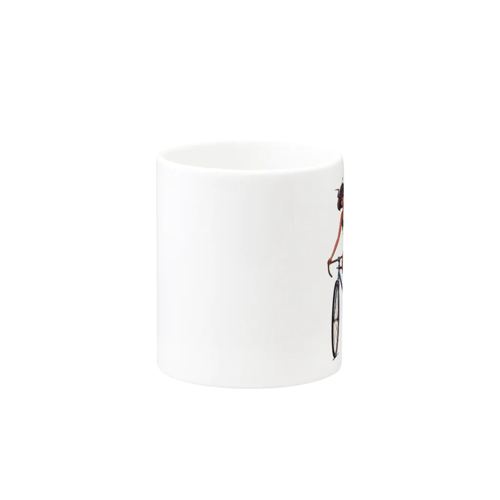 nidan-illustrationの"FLAME TONGUE STEEL WORKS" Mug :other side of the handle