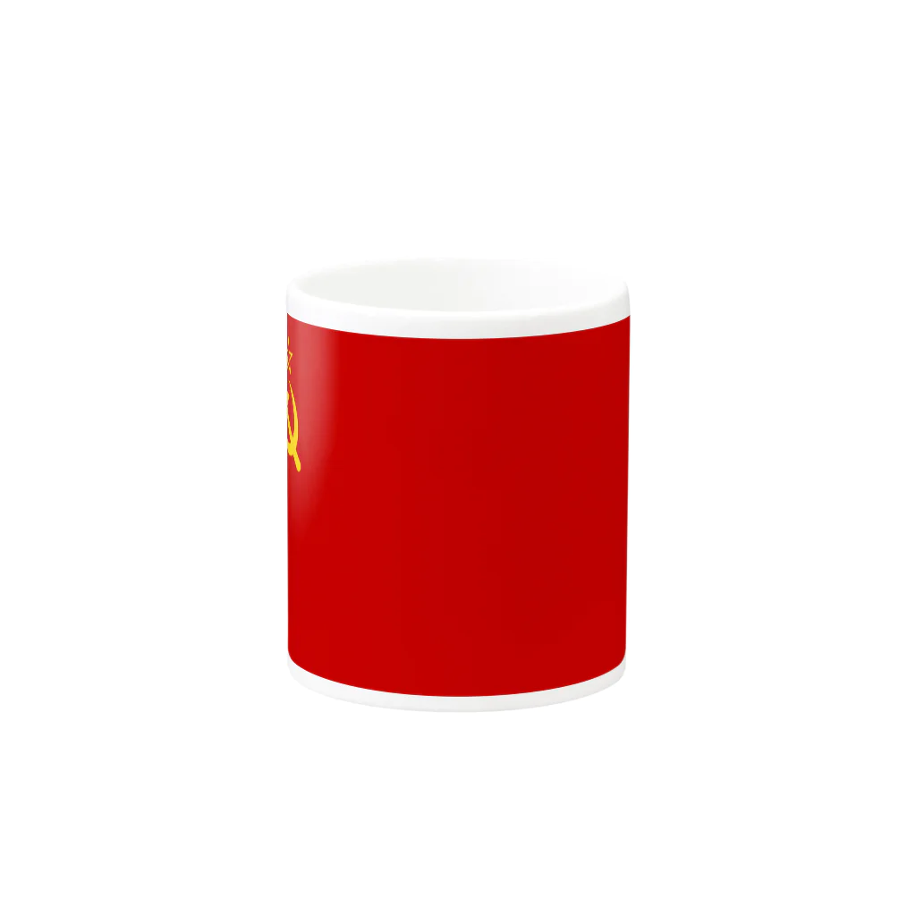 ☭C•ML印刷社｜赤毛龙印刷社☭の☭ソ連国旗☭ マグカップの取っ手の反対面