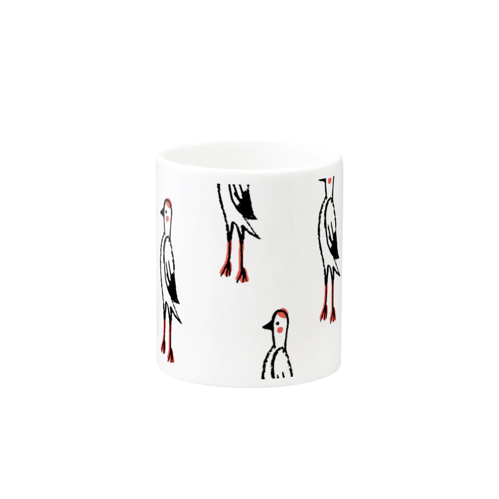 てら ねこグッズのツルツルマグカップ Mug :other side of the handle