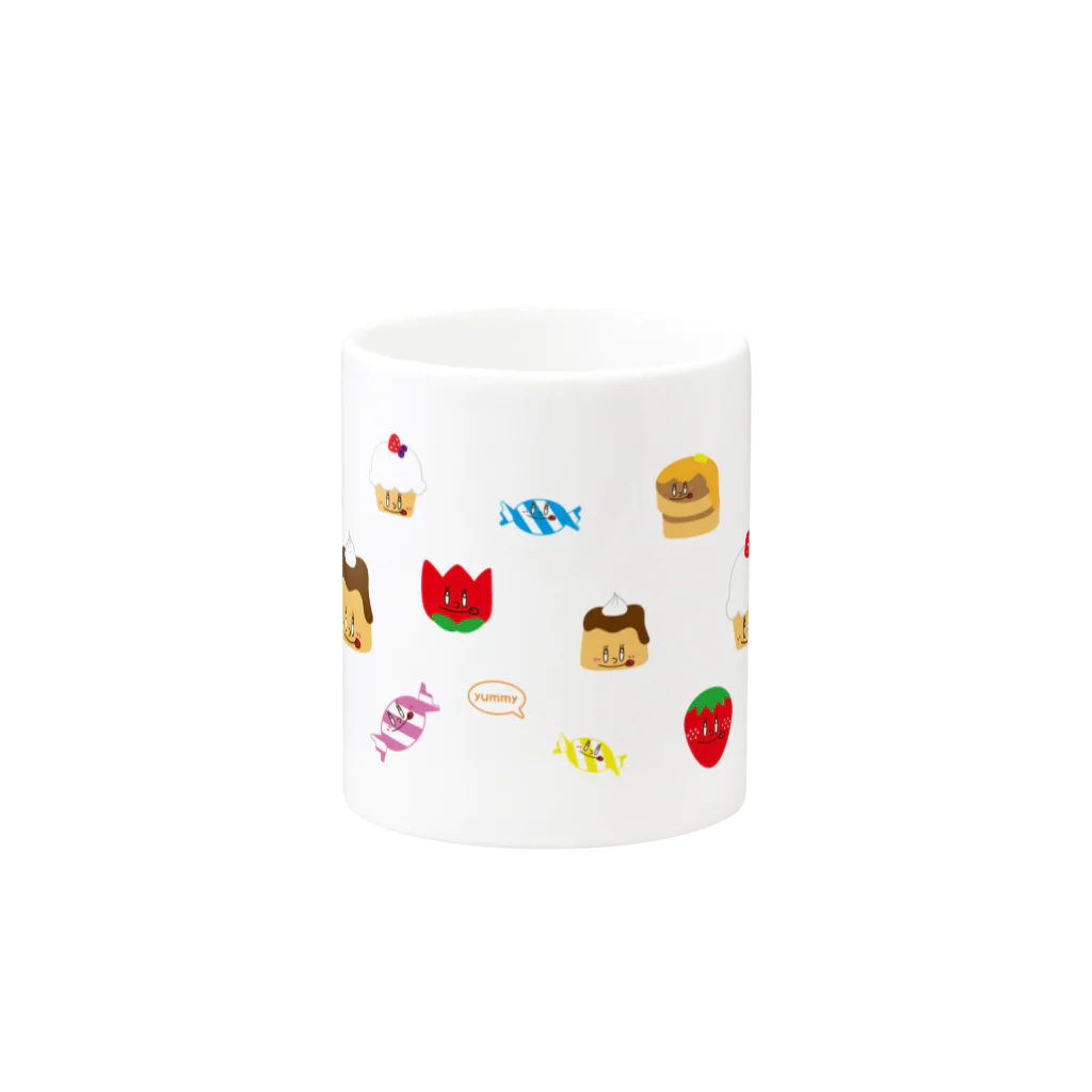 キラフルポップのいっぱいYummy Mug :other side of the handle