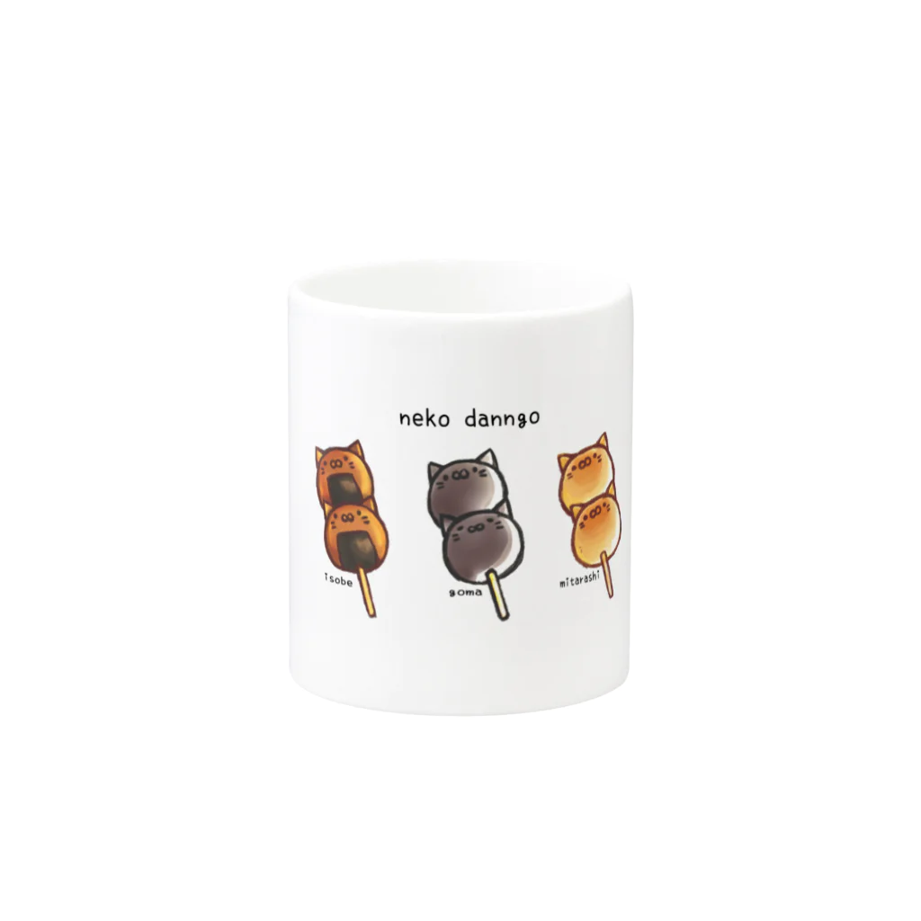 neko☆mushiのねこだんご Mug :other side of the handle