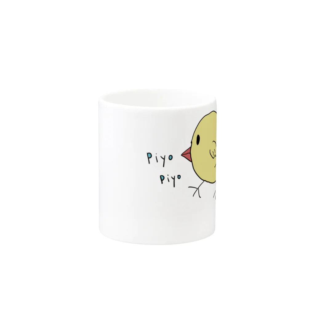 vonkのひよこの ぱたピヨさん Mug :other side of the handle