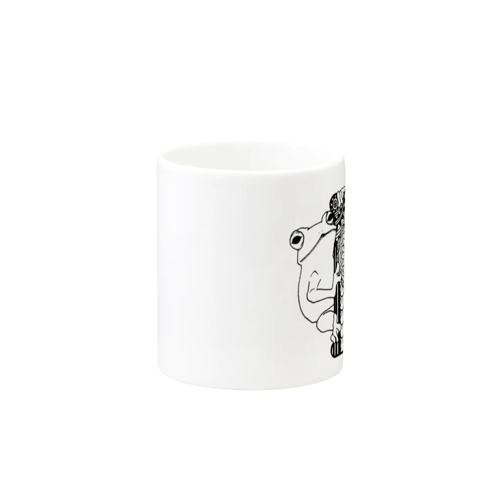 gomanimalの【alphanimal】F:frog Mug :other side of the handle