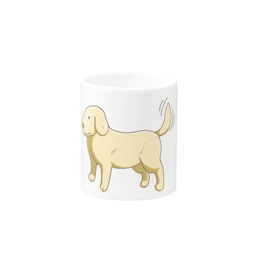 DOG STUDIOのゴールデンレトリバーグッズ Mug :other side of the handle