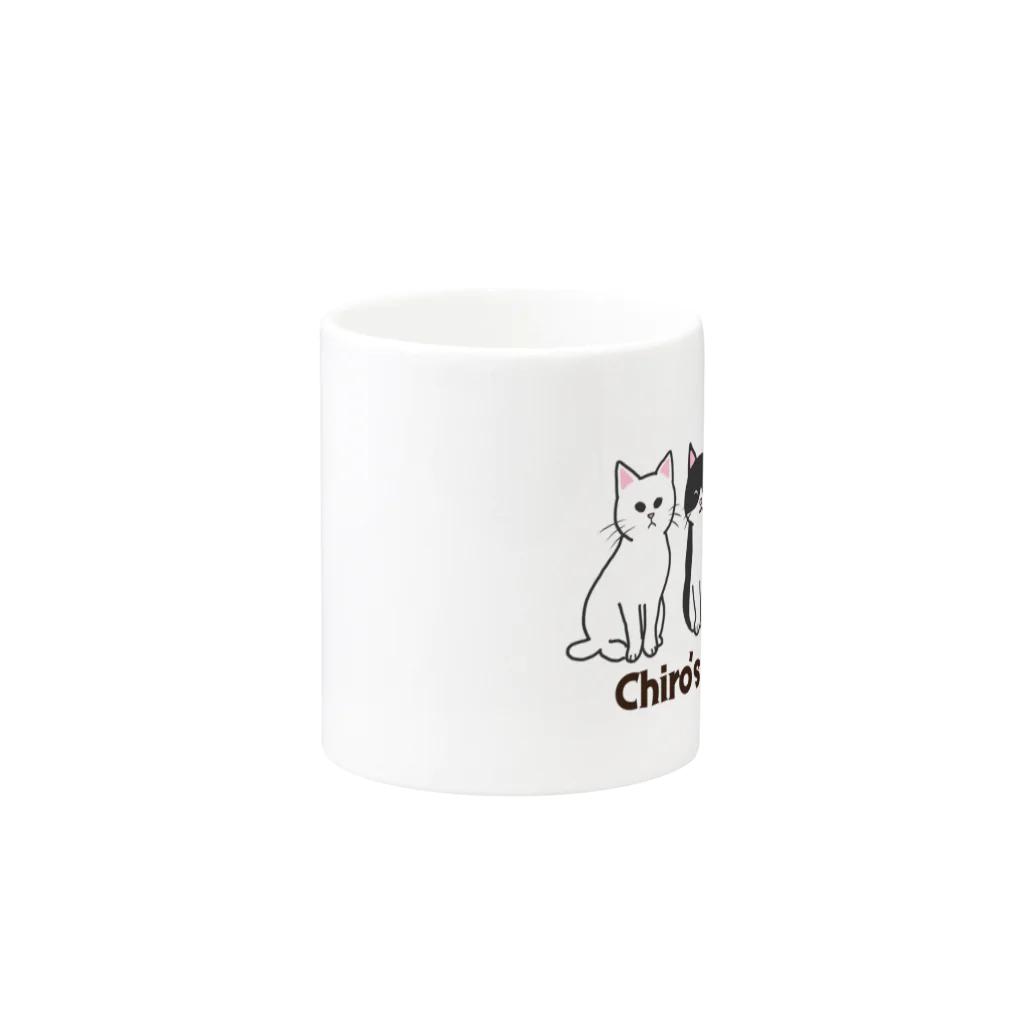 ももねこのチロちゃんファミリー Mug :other side of the handle