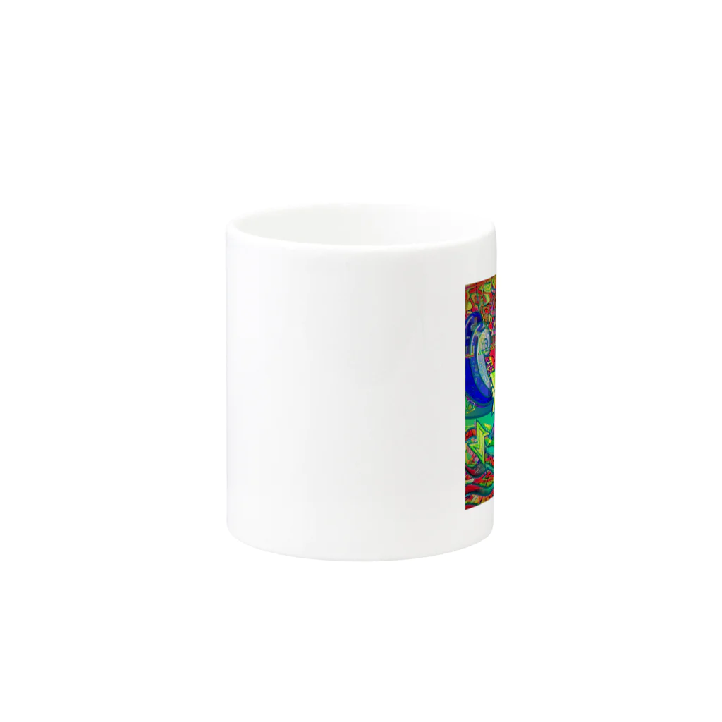 io.のio. item #01 Mug :other side of the handle