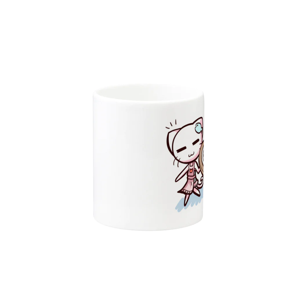 どやネコ！どやちゃん。のどやネコ！どやちゃん（猫カフェ） Mug :other side of the handle