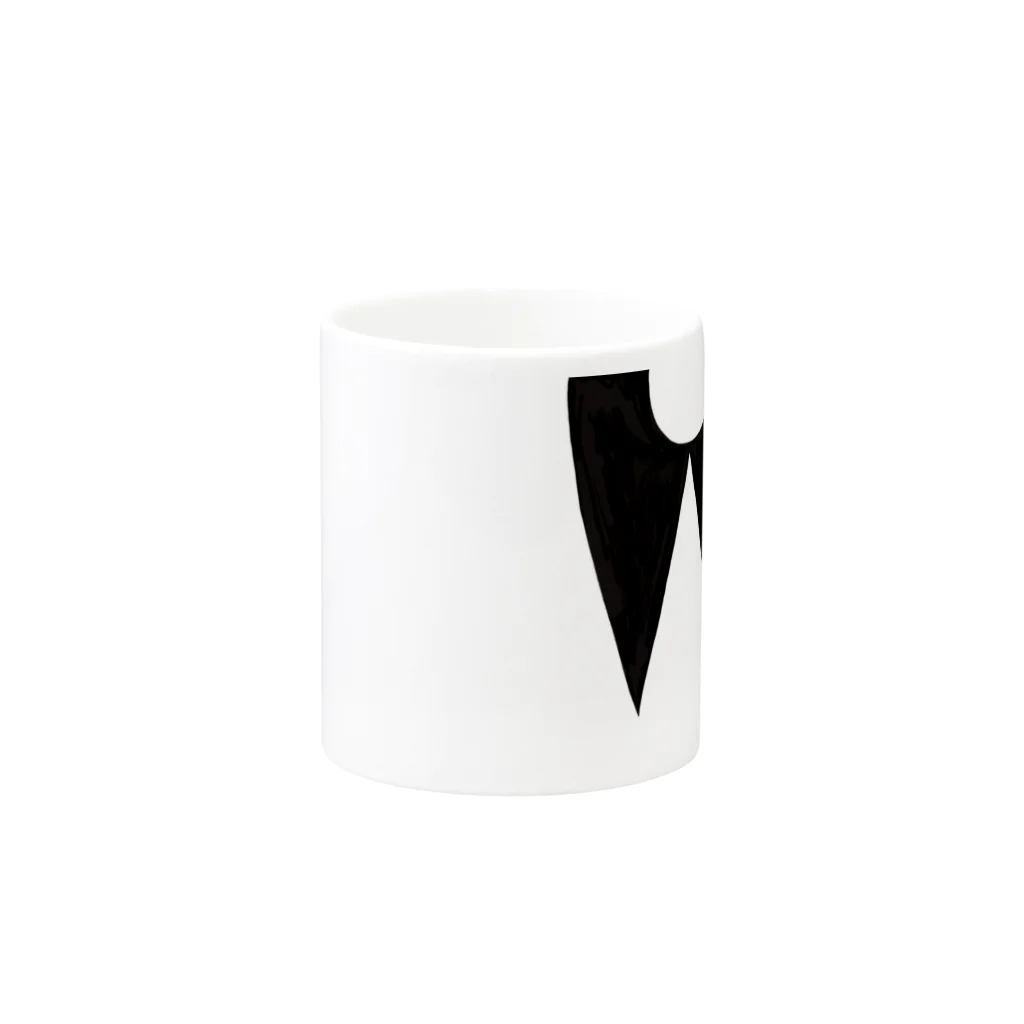 sazanquaのcollar-long black-  Mug :other side of the handle