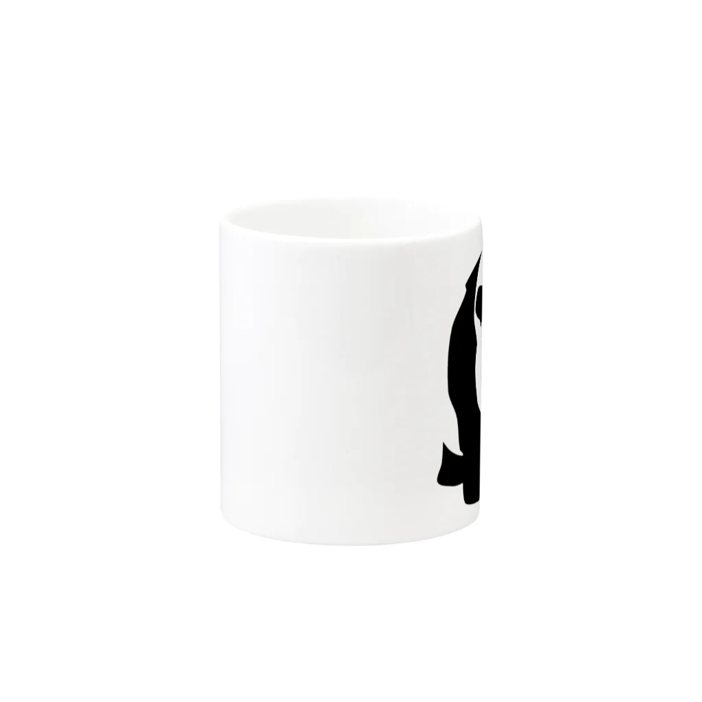 チョウソンポファクトリーのpanda Mug :other side of the handle