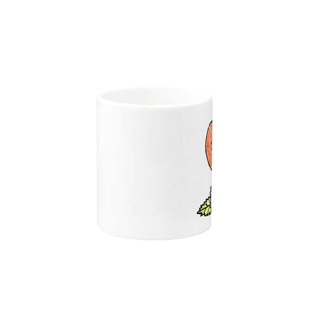 ほっこりステーションのアッポー君マグカップ２ Mug :other side of the handle