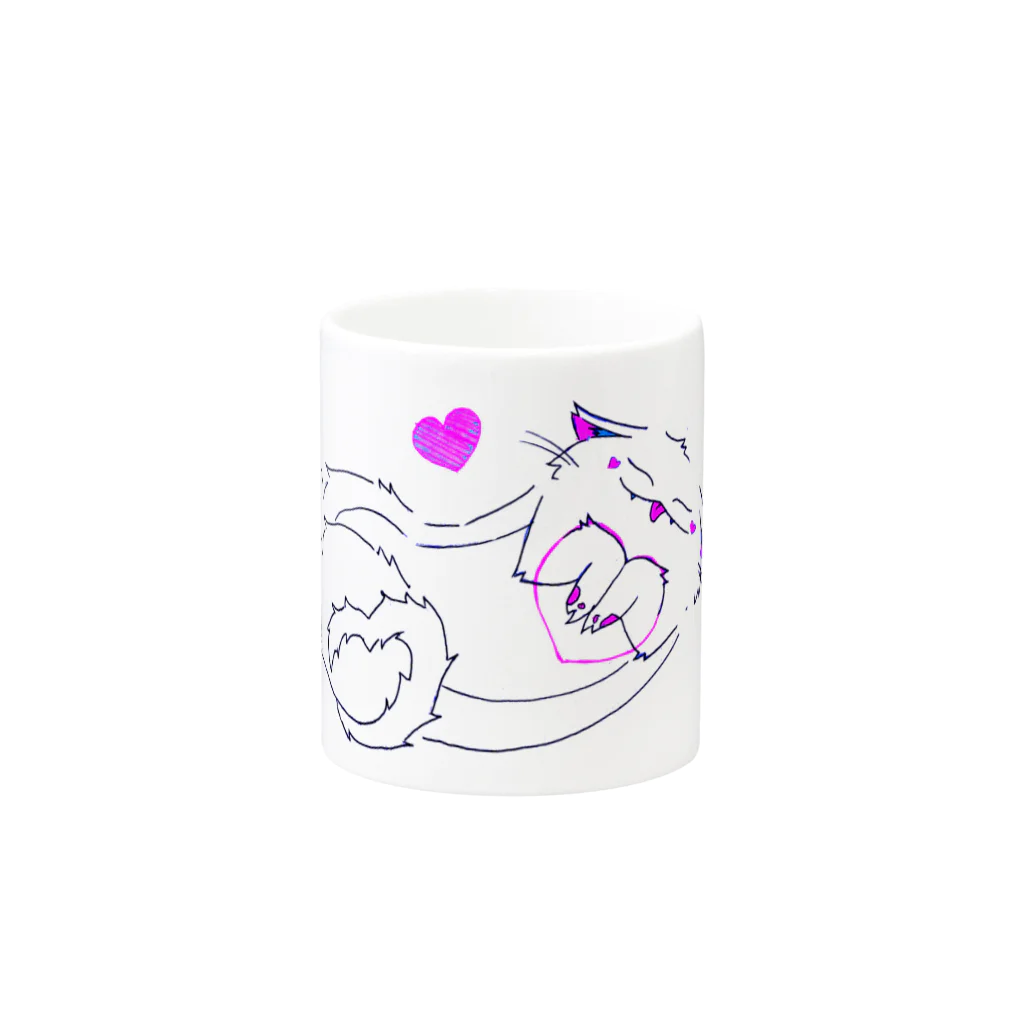 HIYORISのあまえねこ Mug :other side of the handle