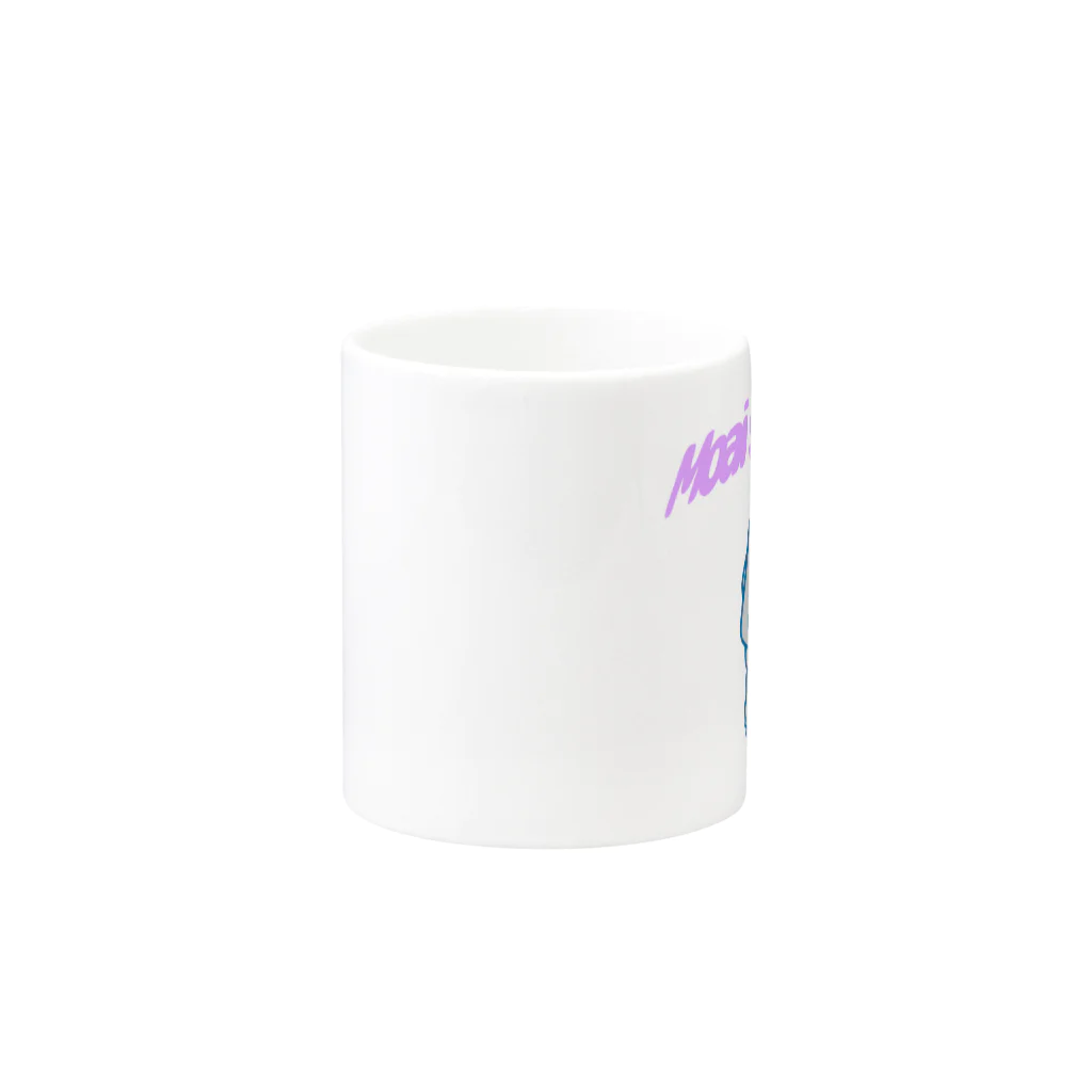 pipippuのモアイ像犬 Mug :other side of the handle