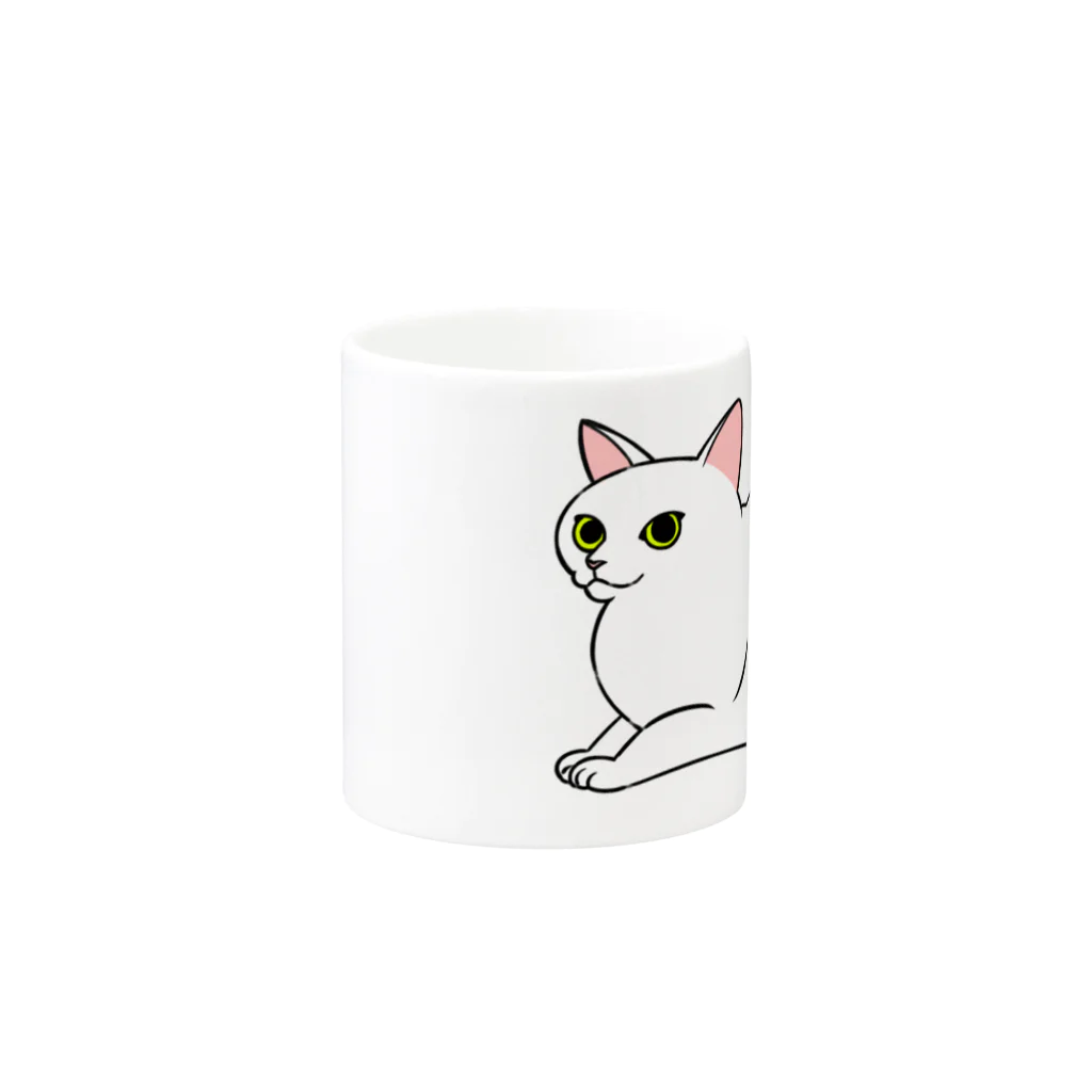 ねこの巣の猫 Mug :other side of the handle