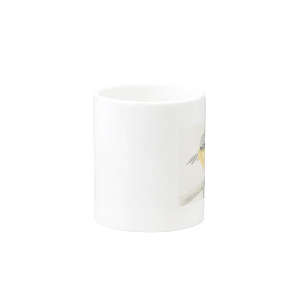 Birdbirdの小鳥　モズ Mug :other side of the handle