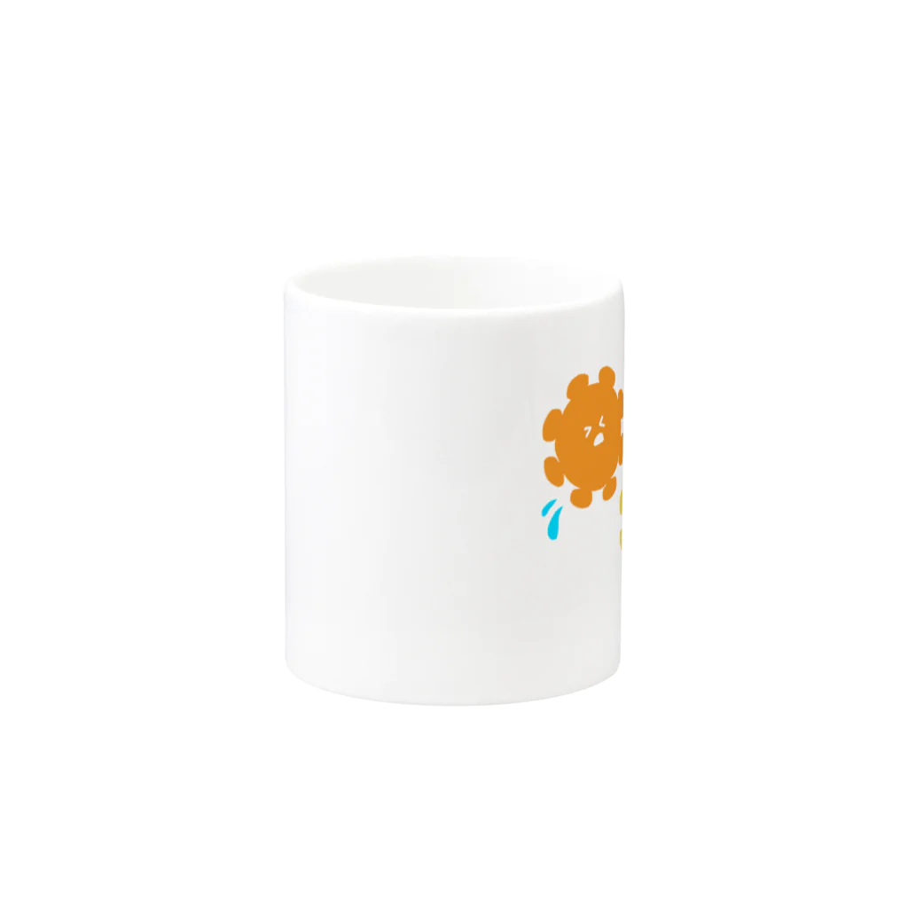 ふりふり御殿のアセアセウイルスくん Mug :other side of the handle