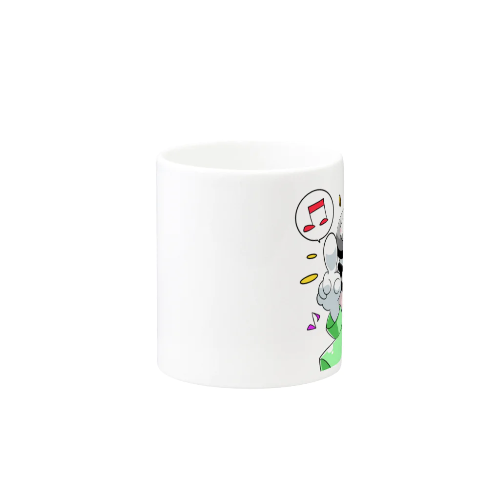 シロクマDJのノリノリしろくま Mug :other side of the handle