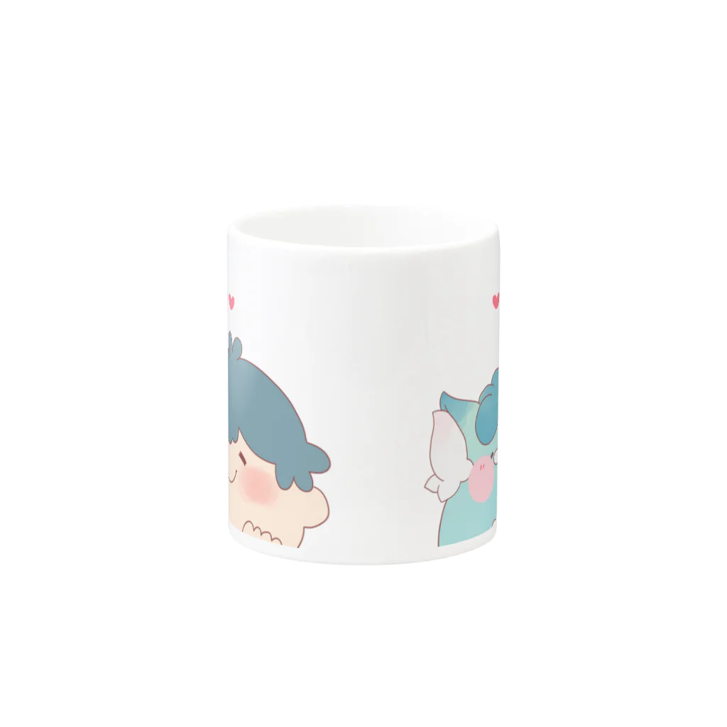 じんねこショップのじんたん＆じんねこ Mug :other side of the handle