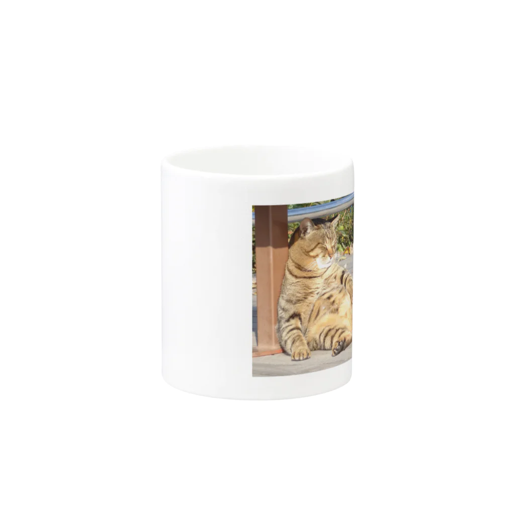 rowdonのneko no hirune Mug :other side of the handle