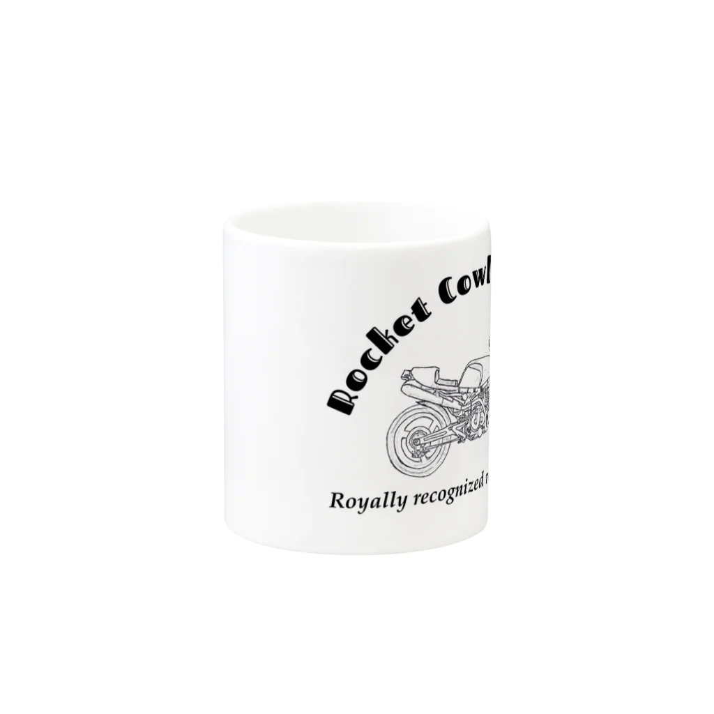 ハチロックモーターサイクルのRocketCowlBrothers No.3 Mug :other side of the handle