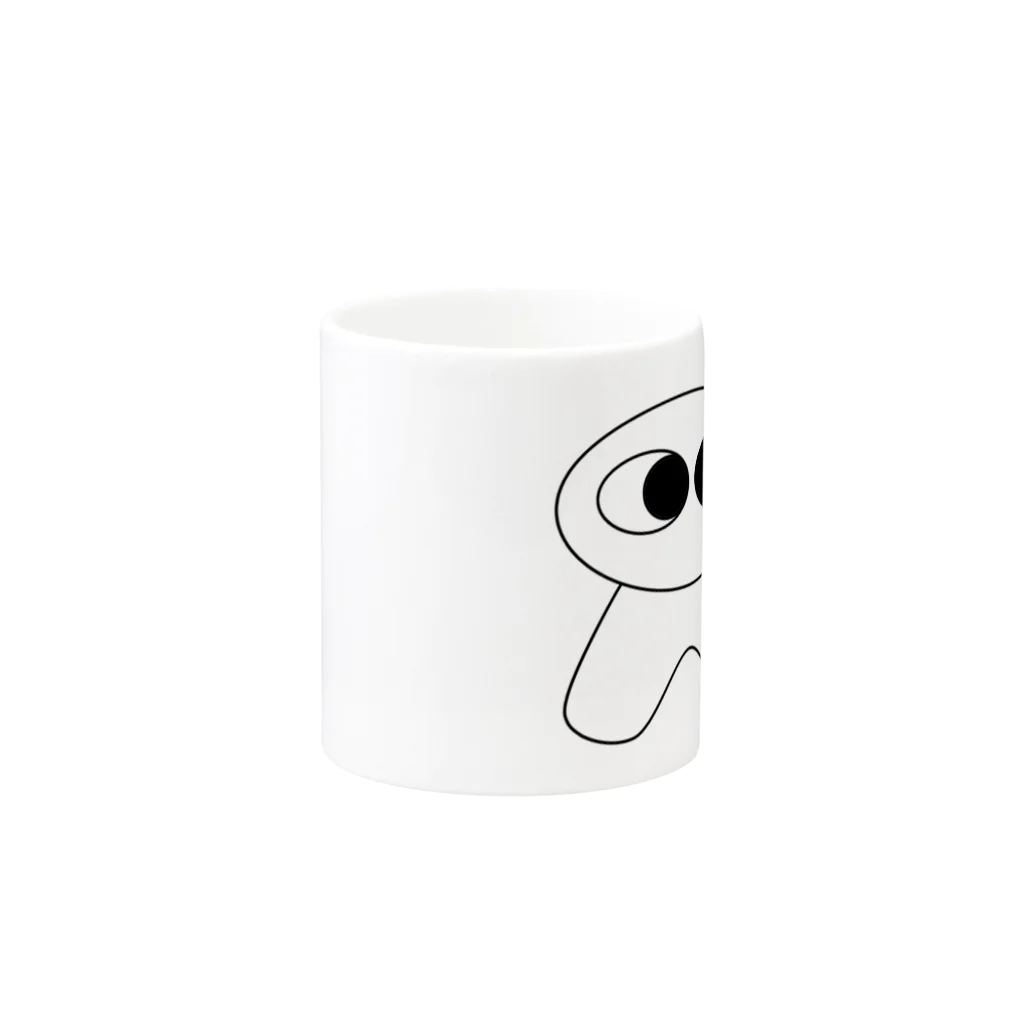 KーくんしょっぷのK－くん Mug :other side of the handle