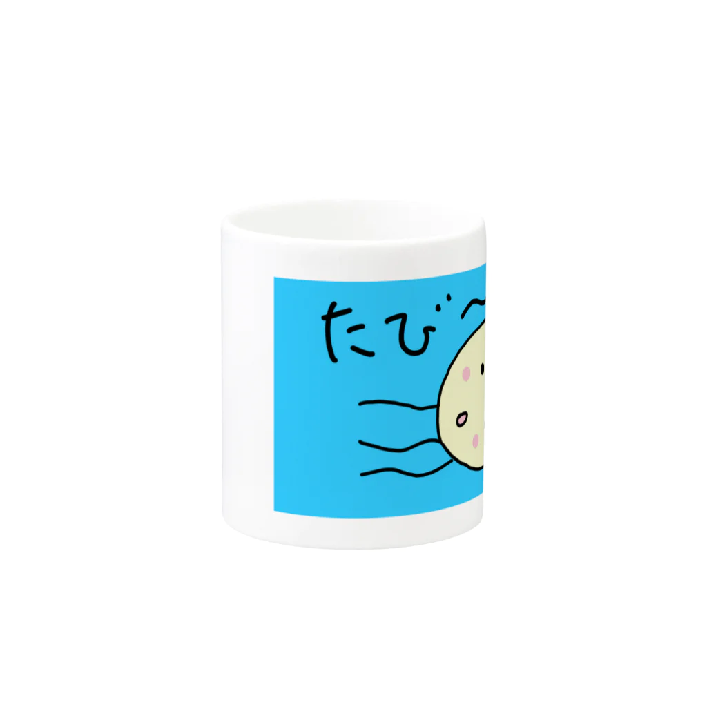 kishimiのたびクラゲ Mug :other side of the handle