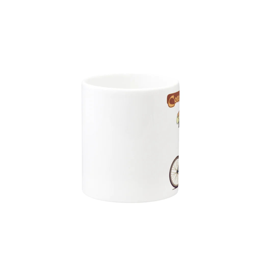 nidan-illustrationの"Cotton Mile Cycles" Mug :other side of the handle