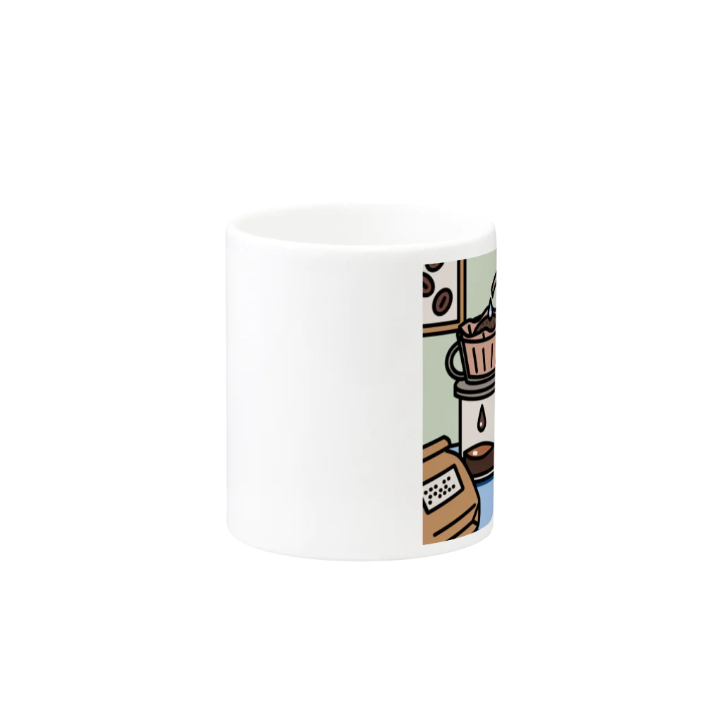 サタケ商店🐅🍛のハンドドリップコーヒー Mug :other side of the handle