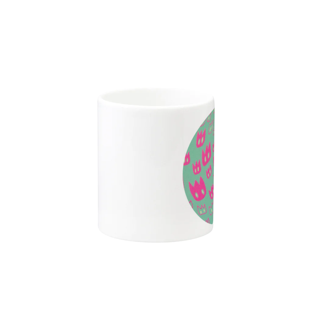 アメ子のtulips Mug :other side of the handle