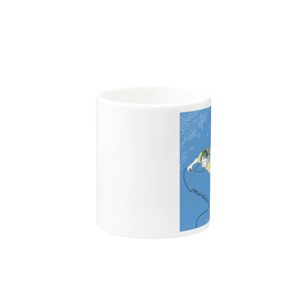 youko1984の音の海に揺蕩う Mug :other side of the handle