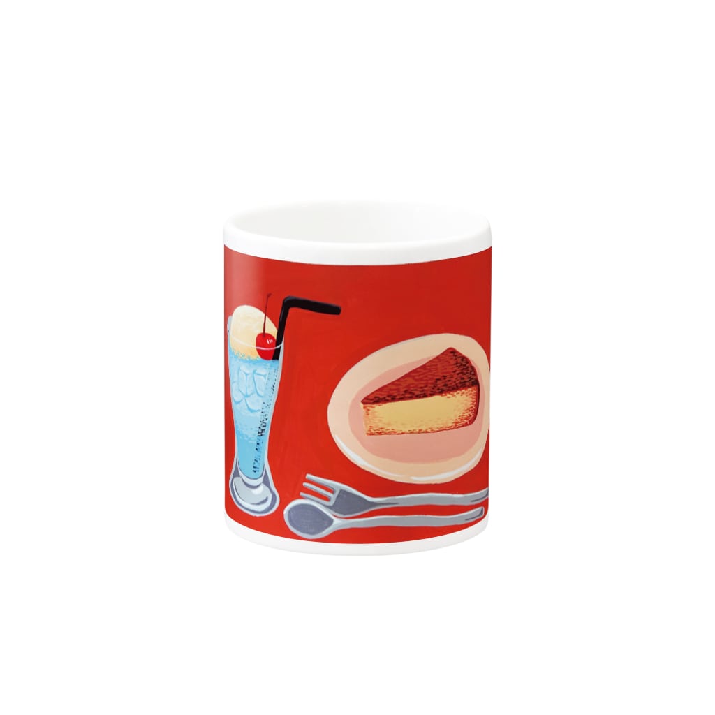 タミフルのケーキとクリームソーダ Mug :other side of the handle