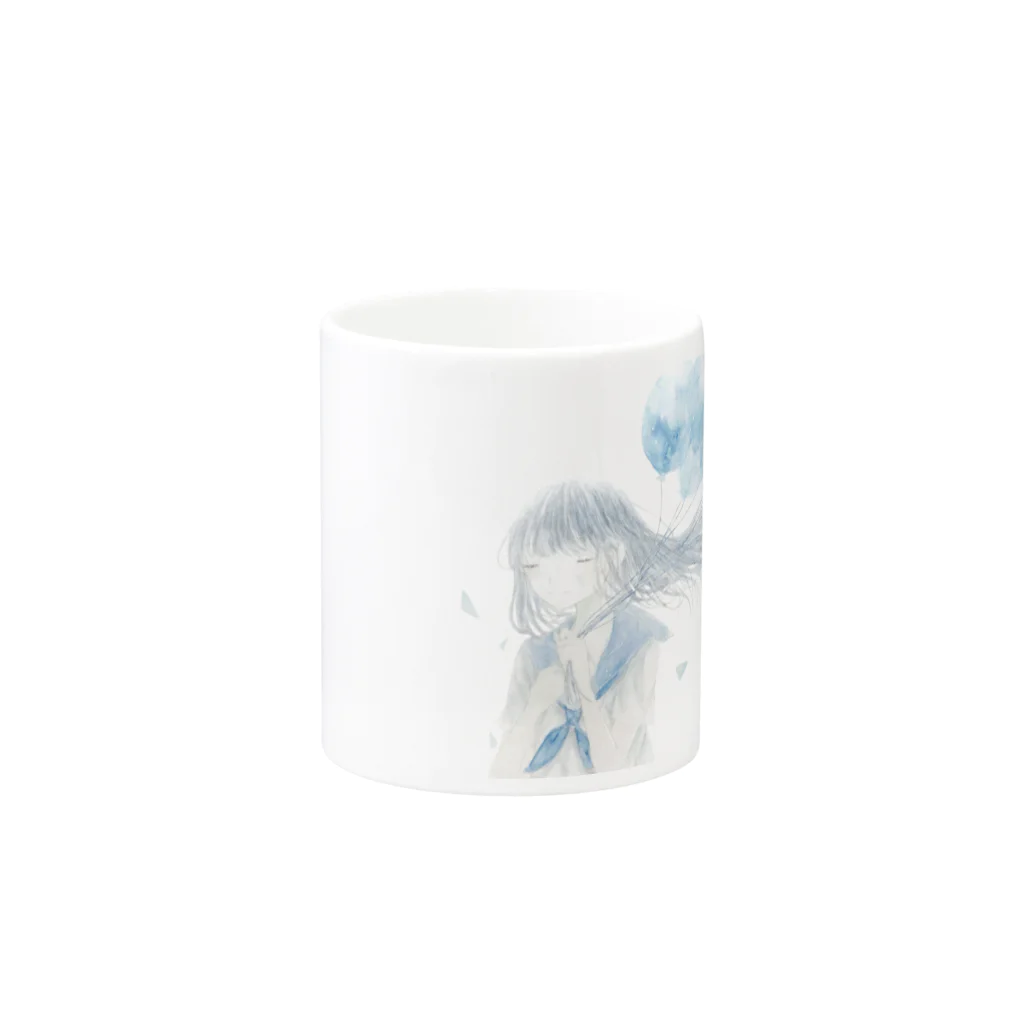 Tender blueの願いを込めて Mug :other side of the handle