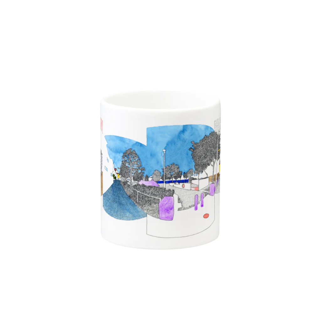 Yuki Horikoshiのこうえん360 Mug :other side of the handle