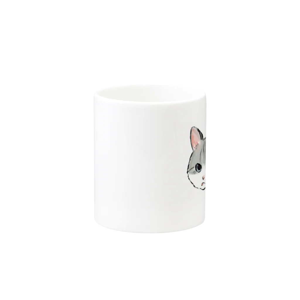 こるどアンテナのにゃめねこ Mug :other side of the handle