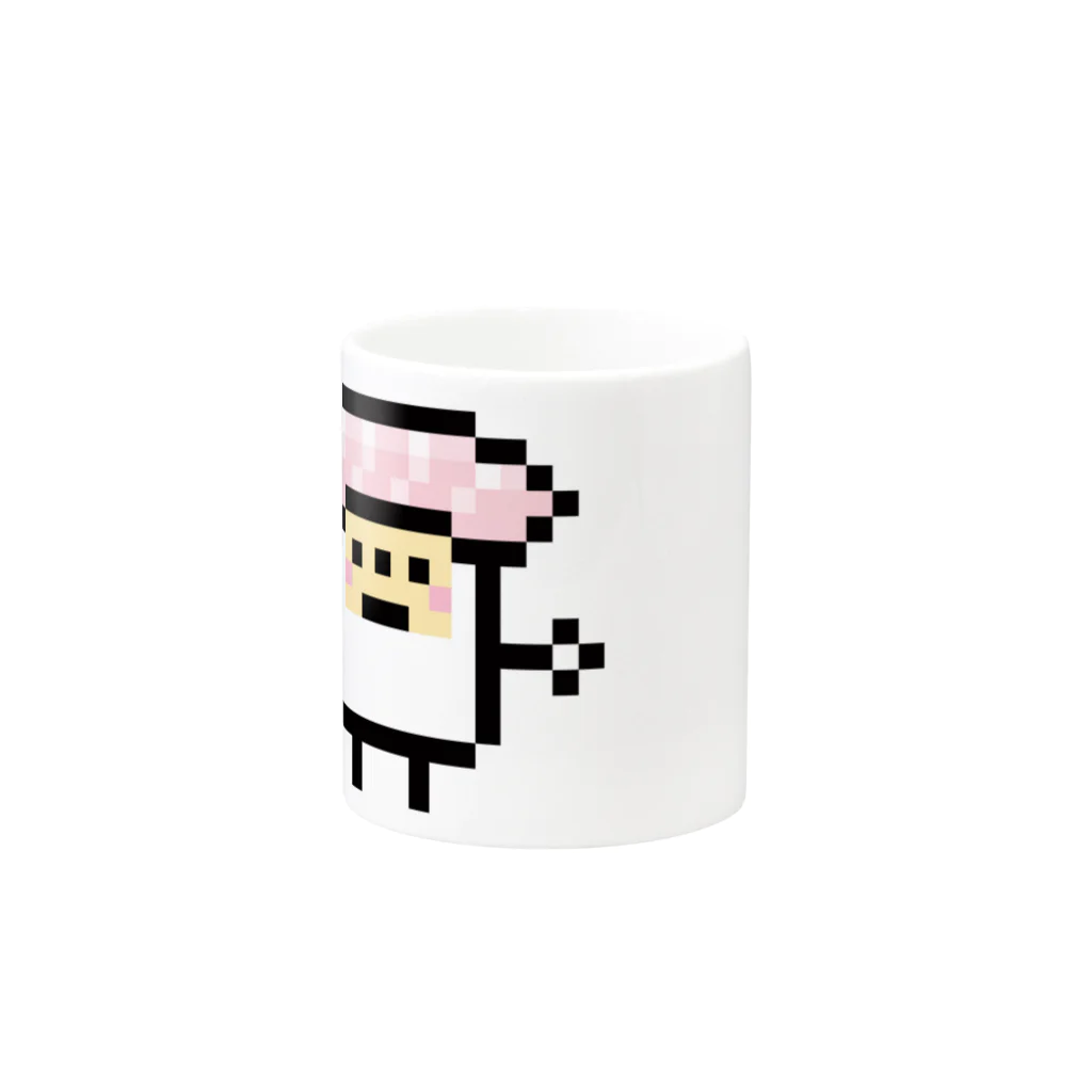 GRADUCAのPixelArt スシスッキー ビントロ Mug :other side of the handle