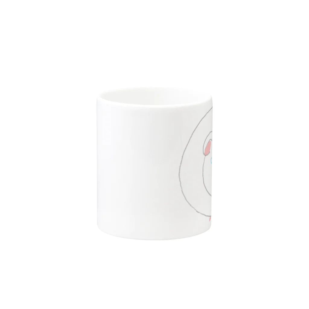 はちろくのスズリの泣き虫モルモット Mug :other side of the handle