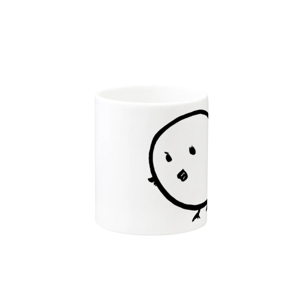 田中デザイン倶楽部のピヨちゃん Mug :other side of the handle