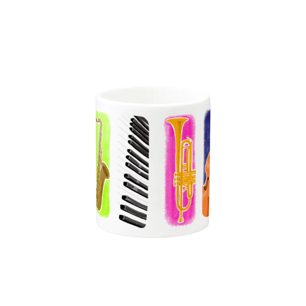 たまご商店の「どんな種類であれ、いい音楽はいい。」 Mug :other side of the handle