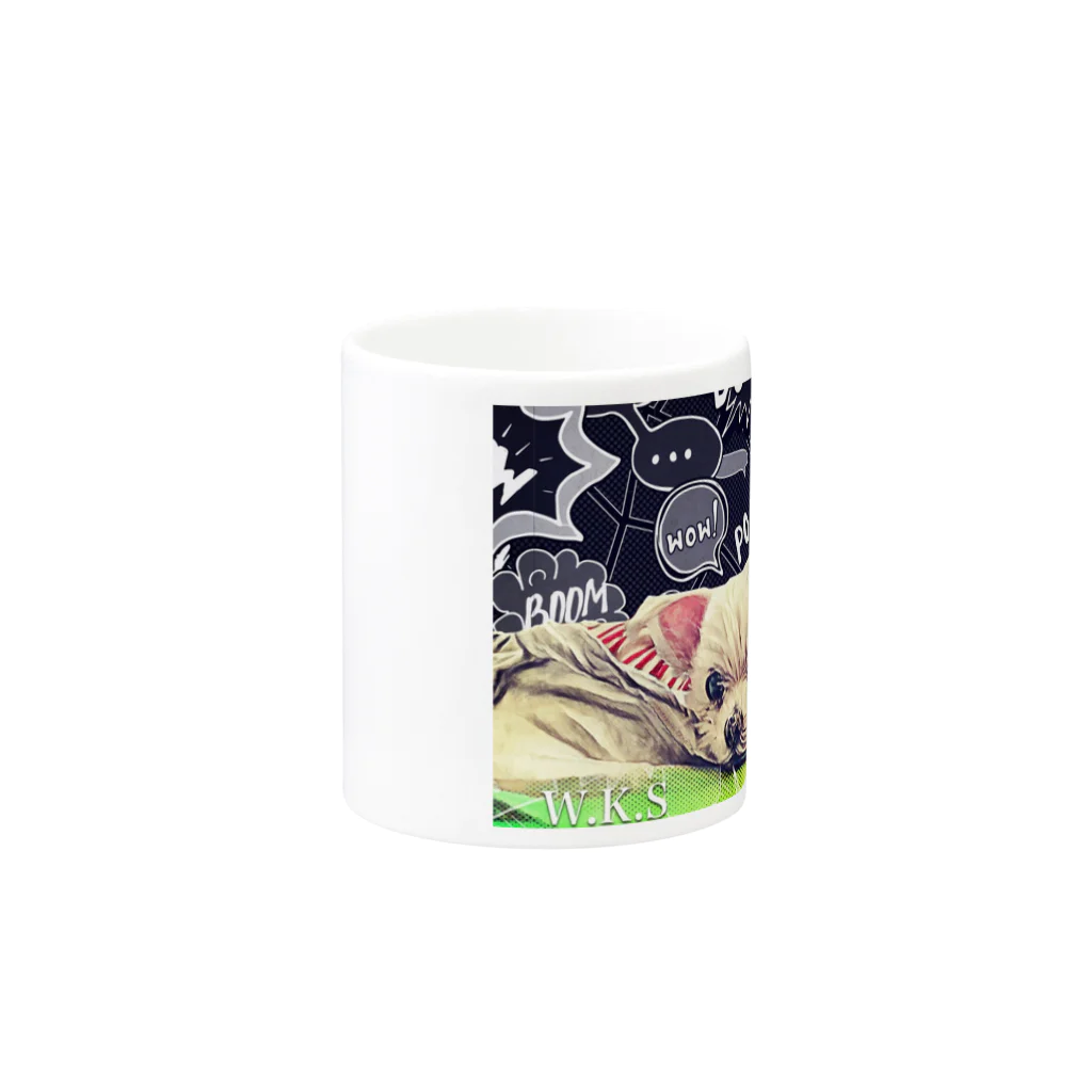 W.K.SのPOP!SMILE DOG Mug :other side of the handle