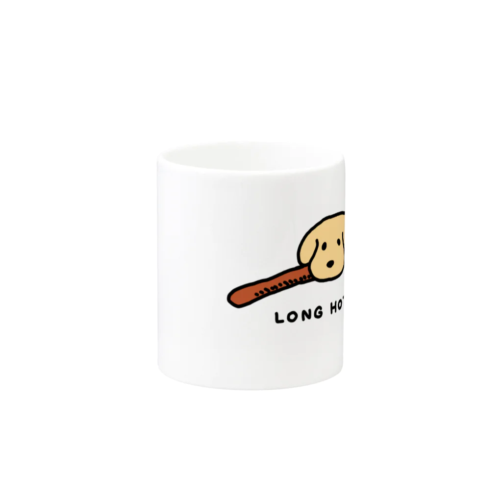 電気鰻雑貨のロングホットドッグ！（LONG HOT DOG） Mug :other side of the handle